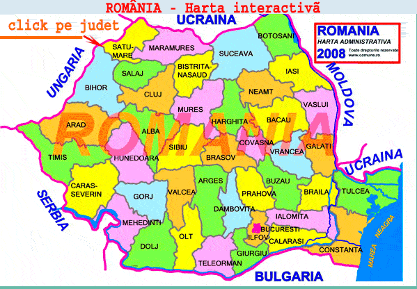 romania harta administrativa